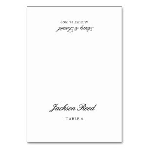 Vintage Elegant Wedding Guest Place Card