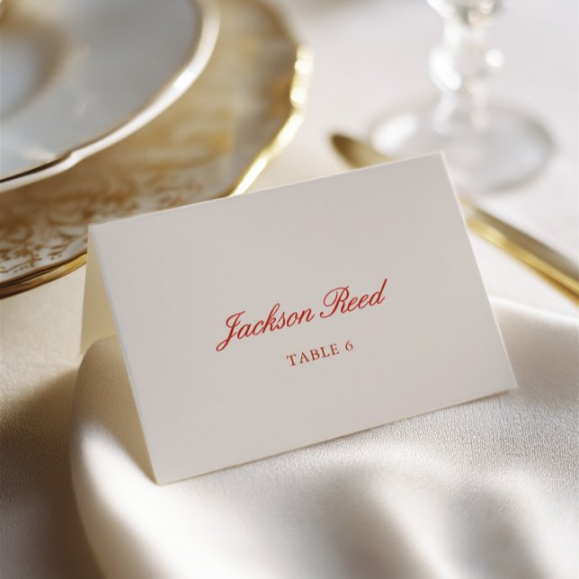 Vintage Elegant Wedding Guest Place Card (Vintage Elegant Wedding Guest Place Card)