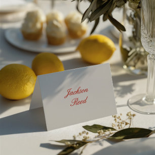 Vintage Elegant Wedding Guest Place Card
