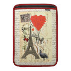 Vintage elephant and red heart balloons