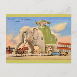 Vintage Elephant Hotel  Postcard