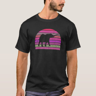 Vintage Elephant Retro Elephant Silhouette Animal T-Shirt