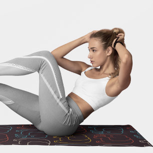 vintage elephants yoga mat