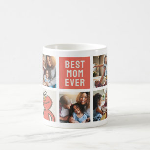 Vintage Elmo Best Mom - Photo Collage Coffee Mug