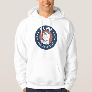 Vintage Elmo for President Badge Hoodie