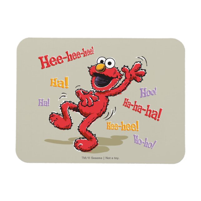 Vintage Elmo Hee-hee! Magnet (Horizontal)