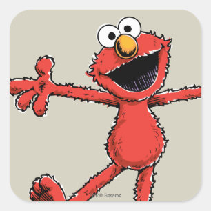 Vintage Elmo Square Sticker