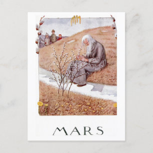 Vintage Elsa Beskow March Postcard