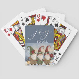 Vintage Elves Joy To All Classic Playing Cards