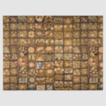 Vintage Embroidered Floral Quilt with Animals Tissue Paper<br><div class="desc">Vintage Embroidered Floral Quilt with Animals</div>