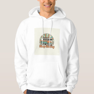 Vintage Embroidered Hoodie – Unisex Retro Stitch