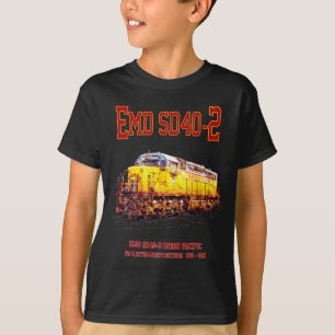 Vintage EMD SD40-2 Diesel Locomotive T-Shirt