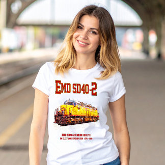 Vintage EMD SD40-2 Diesel Locomotive. T-Shirt