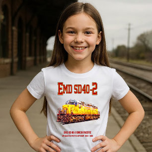 Vintage EMD SD40-2 Diesel Locomotive. T-Shirt