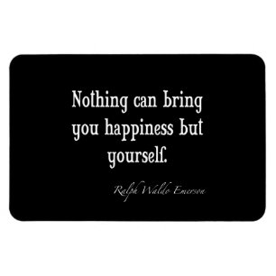 Vintage Emerson Happiness Inspirational Quote Magnet