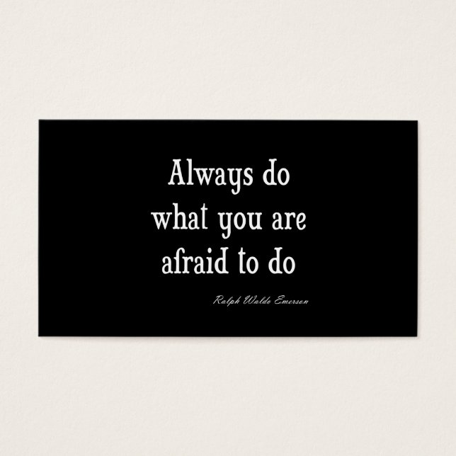 Vintage Emerson Inspirational Courage Quote (Front)