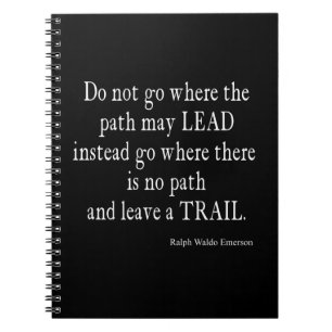 Vintage Emerson Inspirational Leadership Quote Spiral Notebook