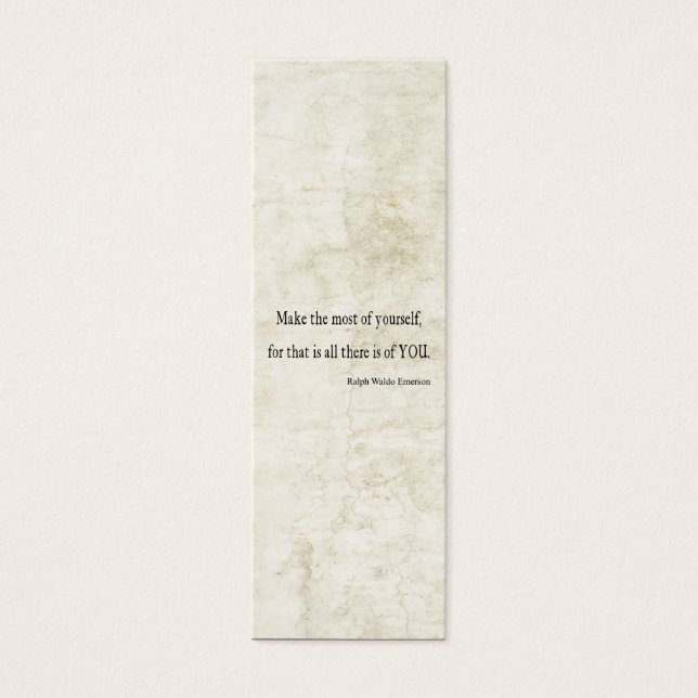 Vintage Emerson Inspirational Quote (Front)