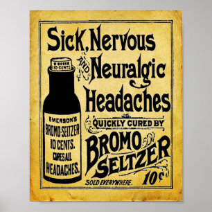 Vintage Emersons Bromo Seltzer Print