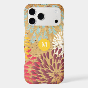 Vintage Emphera Modern Flower Monogram