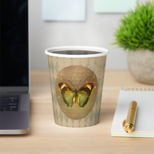 Vintage Enchanted Butterfly   Paper Cups