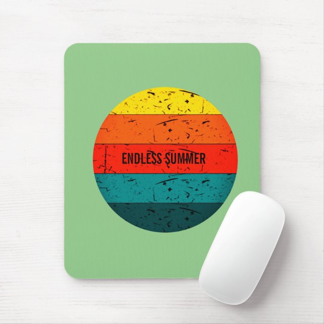 Vintage Endless Summer  Mouse Pad (With Mouse)