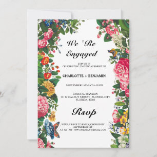 Vintage Engagement Party Invitation