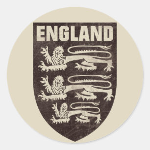 Vintage England Classic Round Sticker