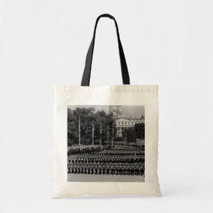 Vintage England Guards marching in slow time Tote Bag