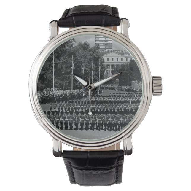 Vintage England Guards marching in slow time Watch (Front)