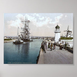 Vintage England  Littlehampton  1890's Poster