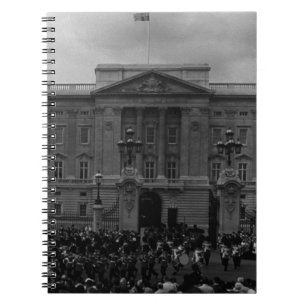 Vintage England London Old Guard Buckingham Palace Spiral Notebook