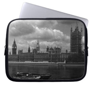 Vintage England London parliament houses Mouse Pad Laptop Sleeve