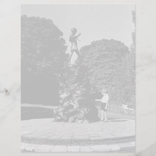 Vintage England London Peter Pan statue Kensington