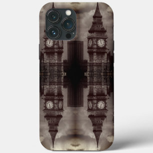 Vintage England London post office tower Big ben iPhone 13 Pro Max Case
