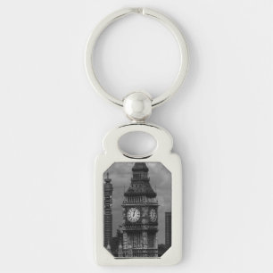 Vintage England London post office tower Big ben Key Ring