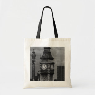 Vintage England London post office tower Big ben Tote Bag