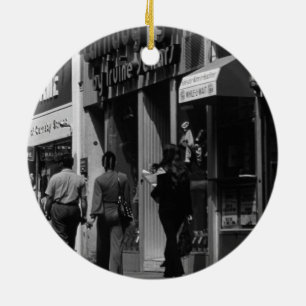 Vintage England London Shops Carnaby street 1970 Ceramic Tree Decoration