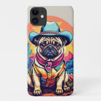 Vintage English Bulldog Cowboy Funny Western Dog