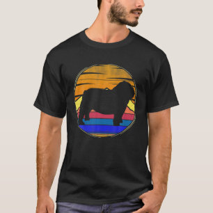 Vintage English Bulldog Retro Sunset Pets Dog Love T-Shirt
