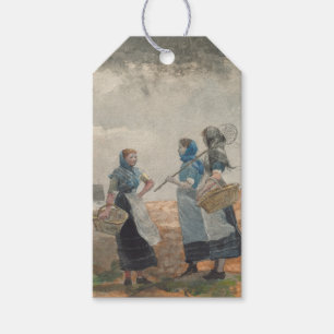 Vintage English Fisher Girls (Tynemouth, England) Gift Tags