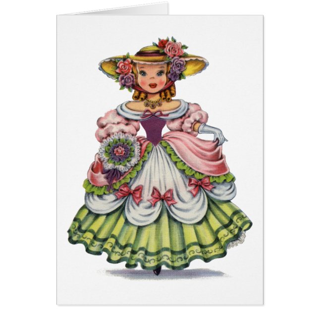 Vintage English Girl in Elizabethan Dress (Front)