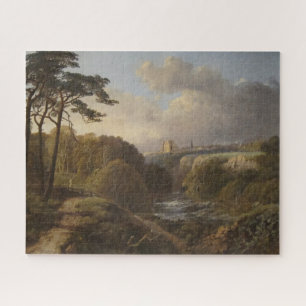 Vintage English Landscape in Derbyshire County Jigsaw Puzzle