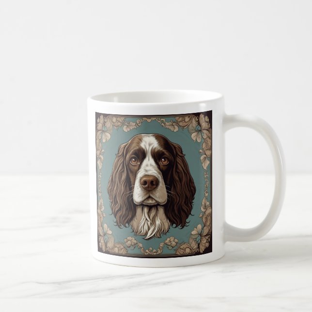Vintage english springer spaniel coffee mug (Right)