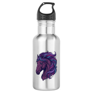 Vintage Engraved Colourful Horse Head Art Shirt_1 532 Ml Water Bottle