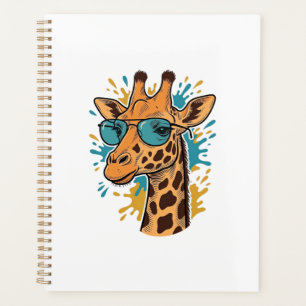 Vintage Engraved Cool Giraffe Sunglasses Shirt Des Planner