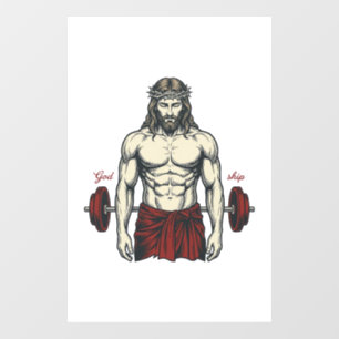 Vintage Engraved Faith Strength Graphic Design_1