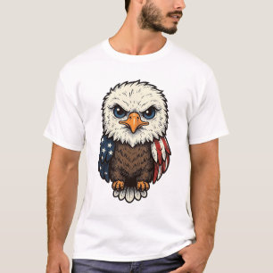 Vintage Engraved Patriotic Baby Eagle Shirt_1 T-Shirt