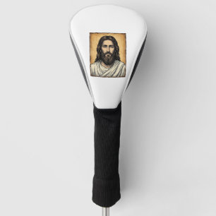 Vintage Engraved Religious Portrait Shirt Design_1 Golf Head Cover