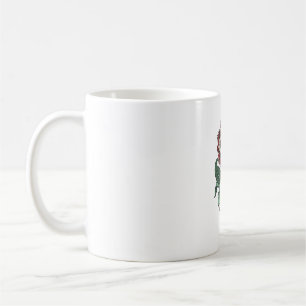 Vintage Engraved Rose Floral Shirt Design_1 Coffee Mug